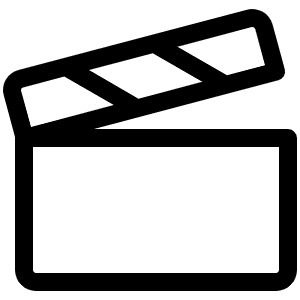 Film Slate Light Icon from Phosphor Light Set