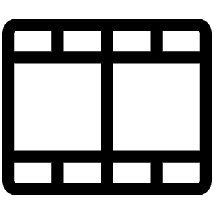 Film Strip Light Icon from Phosphor Light Set