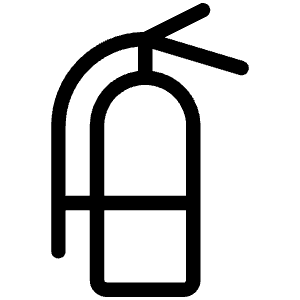 Fire Extinguisher Light Icon from Phosphor Light Set