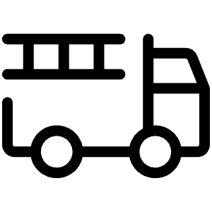 Fire Truck Light Icon from Phosphor Light Set