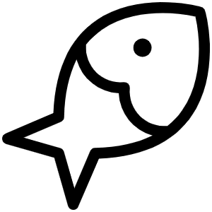 Fish Light Icon from Phosphor Light Set