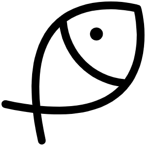 Fish Simple Light Icon from Phosphor Light Set