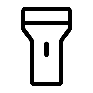 Flashlight Light Icon from Phosphor Light Set