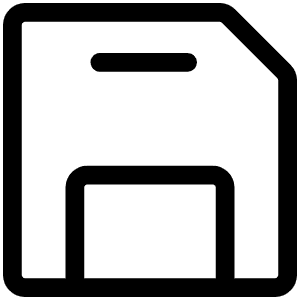 Floppy Disk Light Icon from Phosphor Light Set