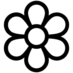 Flower Light Icon from Phosphor Light Set