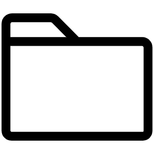 Folder Light Icon from Phosphor Light Set