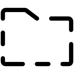 Folder Simple Dashed Light Icon from Phosphor Light Set