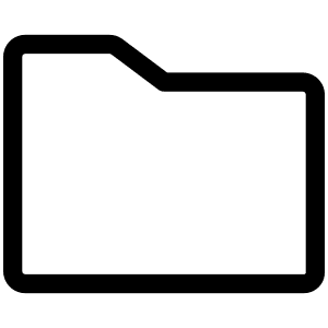 Folder Simple Light Icon from Phosphor Light Set