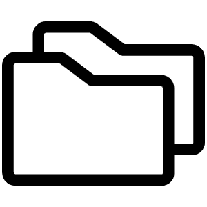 Folders Light Icon from Phosphor Light Set
