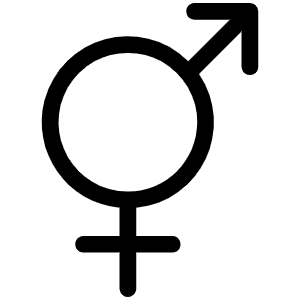 Gender Intersex Light Icon from Phosphor Light Set