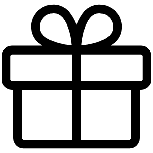 Gift Light Icon from Phosphor Light Set