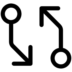 Git Diff Light Icon from Phosphor Light Set