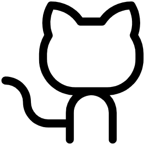 Github Logo Light Icon from Phosphor Light Set