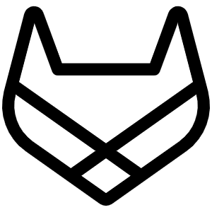 Gitlab Logo Light Icon from Phosphor Light Set