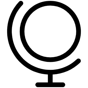 Globe Stand Light Icon from Phosphor Light Set