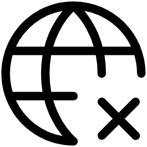 Globe X Light Icon from Phosphor Light Set