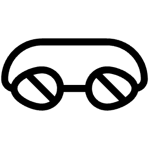 Goggles Light Icon from Phosphor Light Set