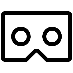 Google Cardboard Logo Light Icon from Phosphor Light Set