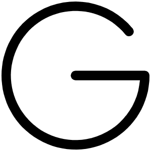 Google Logo Light Icon from Phosphor Light Set