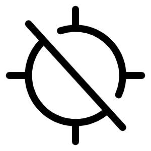 Gps Slash Light Icon from Phosphor Light Set