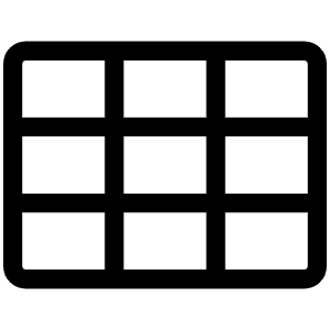 Grid Nine Light Icon from Phosphor Light Set