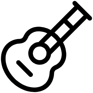 Guitar Light Icon from Phosphor Light Set