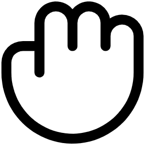 Hand Grabbing Light Icon from Phosphor Light Set