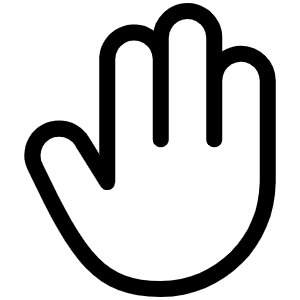 Hand Light Icon from Phosphor Light Set