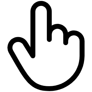 Hand Pointing Light Icon from Phosphor Light Set