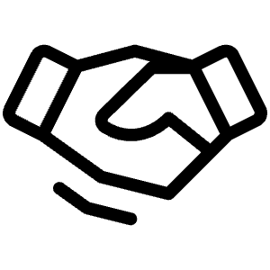Handshake Light Icon from Phosphor Light Set