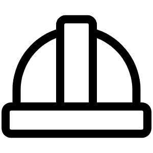 Hard Hat Light Icon from Phosphor Light Set