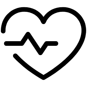 Heartbeat Light Icon from Phosphor Light Set