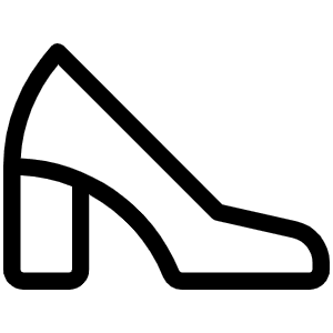 High Heel Light Icon from Phosphor Light Set