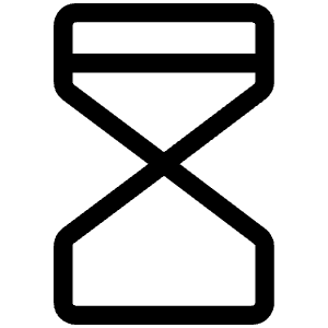 Hourglass High Light Icon from Phosphor Light Set