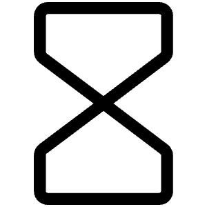 Hourglass Light Icon from Phosphor Light Set