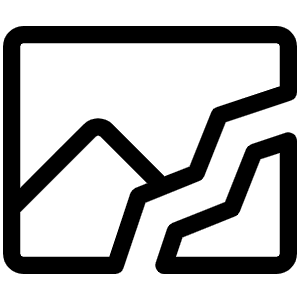 Image Broken Light Icon from Phosphor Light Set