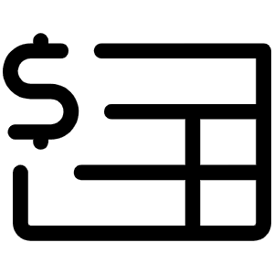 Invoice Light Icon from Phosphor Light Set