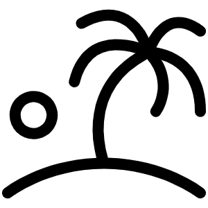 Island Light Icon from Phosphor Light Set