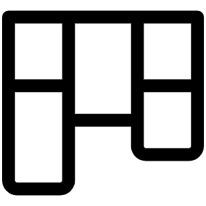 Kanban Light Icon from Phosphor Light Set