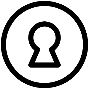Keyhole Light Icon from Phosphor Light Set