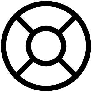 Lifebuoy Light Icon from Phosphor Light Set