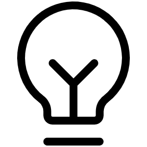 Lightbulb Filament Light Icon from Phosphor Light Set