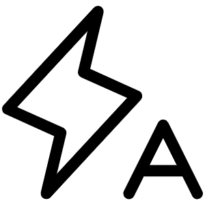 Lightning A Light Icon from Phosphor Light Set