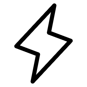 Lightning Light Icon from Phosphor Light Set