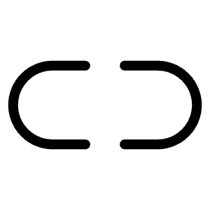 Link Simple Horizontal Break Light Icon from Phosphor Light Set
