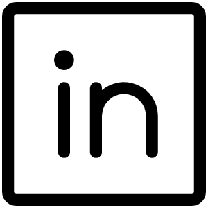 Linkedin Logo Light Icon from Phosphor Light Set