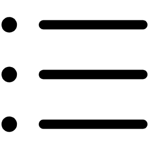 List Bullets Light Icon from Phosphor Light Set