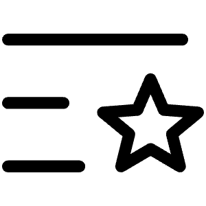 List Star Light Icon from Phosphor Light Set