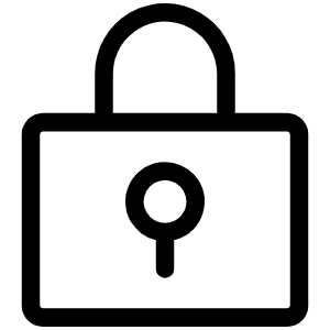 Lock Key Light Icon from Phosphor Light Set