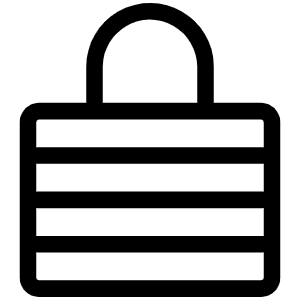 Lock Laminated Light Icon from Phosphor Light Set